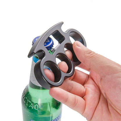 2024 New Four Finger Metal Knuckle Duster Bottle Opener