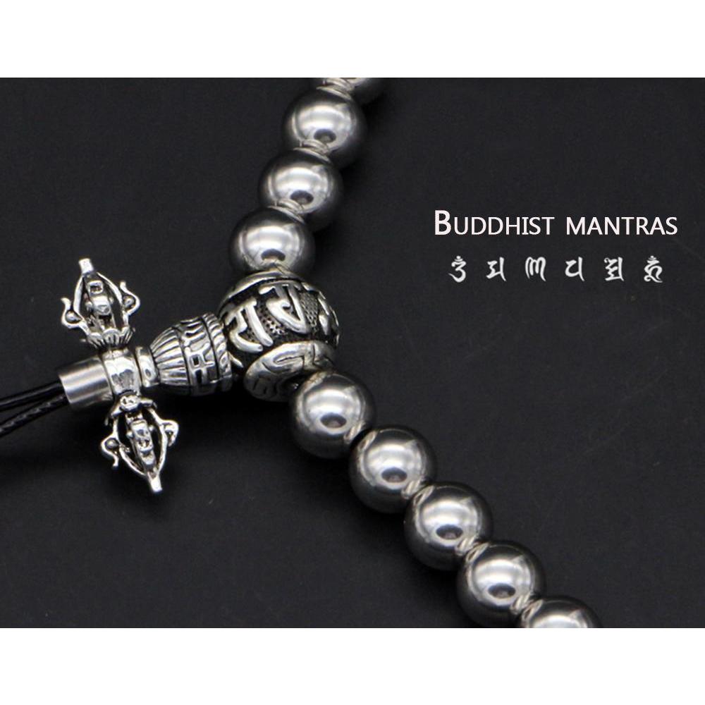 Buddha beads self hot sale defense necklace